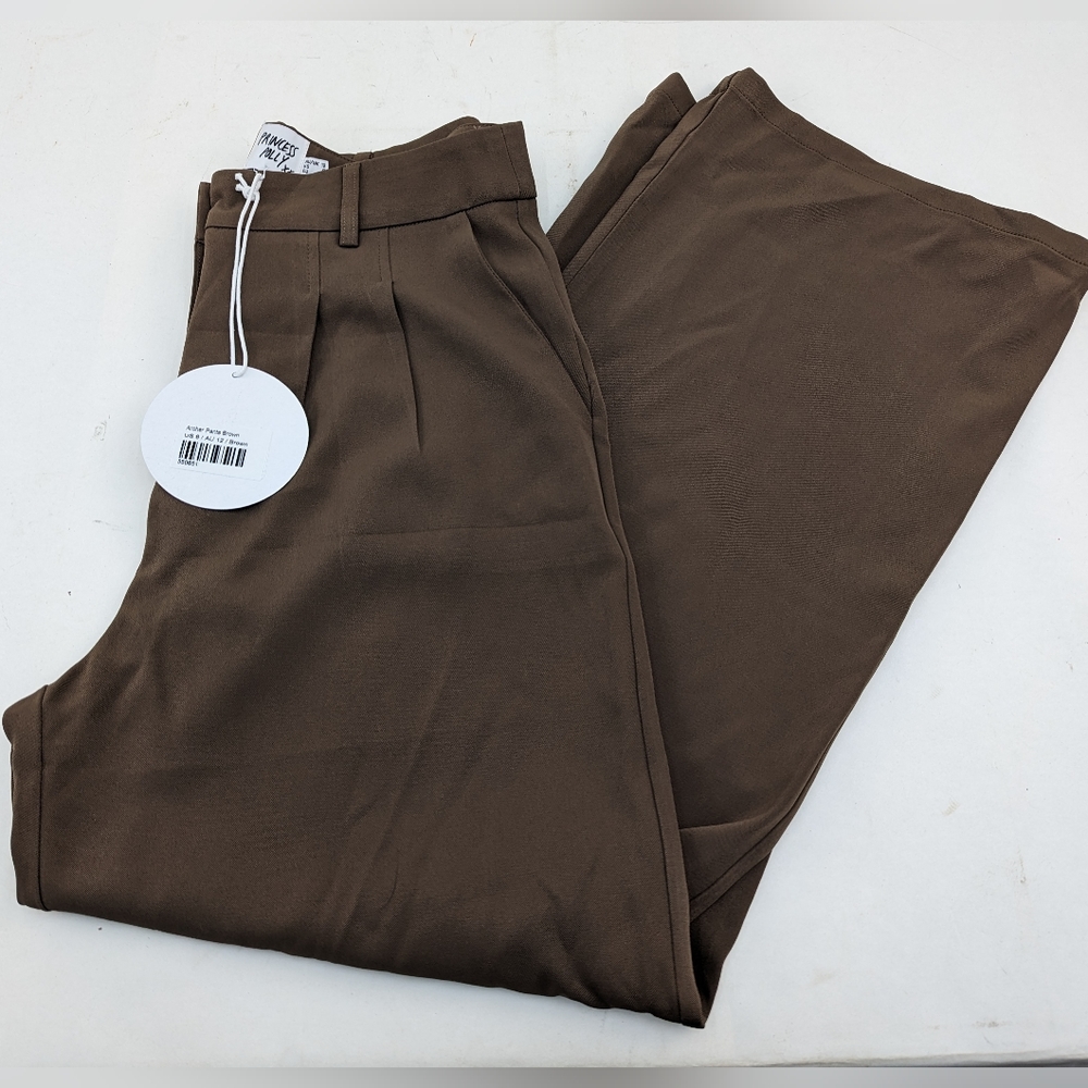 Princess Polly Archer pants brown sz 8